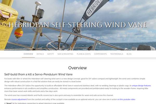Hebridean Self-Steering Wind Vane